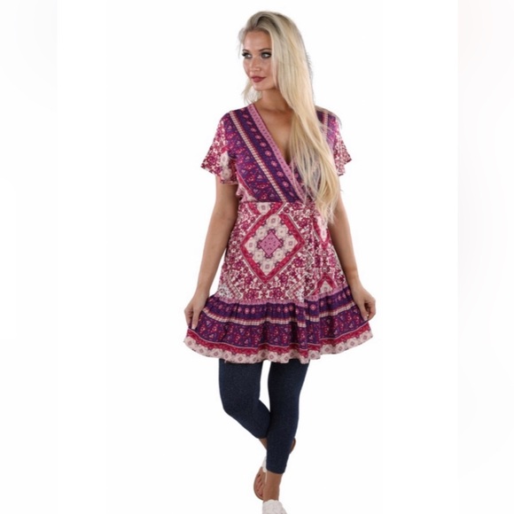 Sacred Threads Dresses & Skirts - NWT.  Sacred Threads Dress/Tunic. S/M.    04/BL/BL